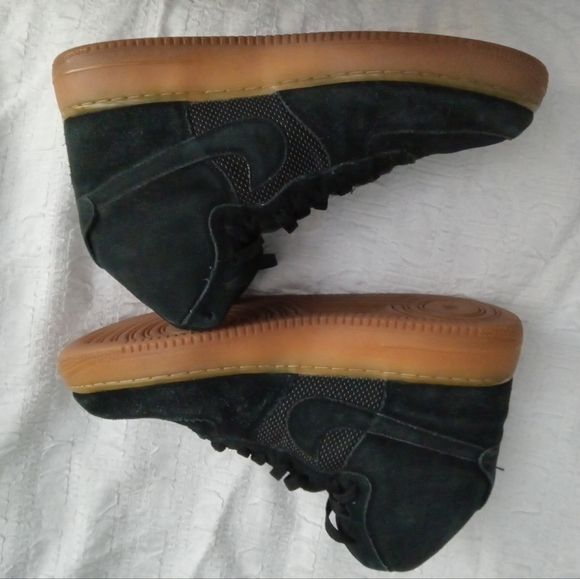 AF1 High 07 LB8- suede black gum bottom 806403-003